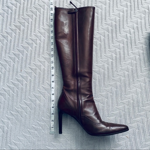 Ralph Lauren purple label chestnut knee high boots - Picture 13 of 14